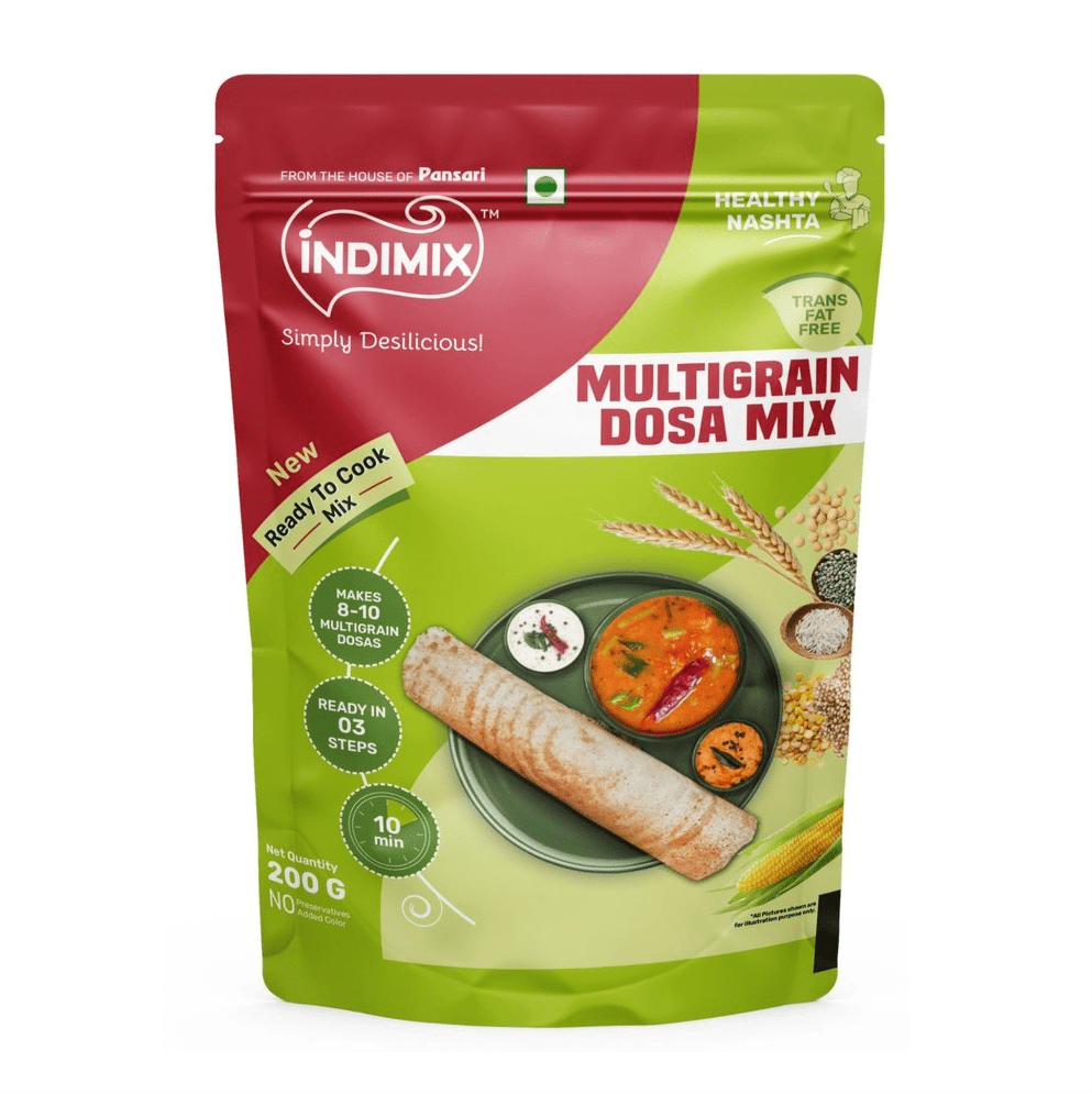Indimix Multigrain Dosa Mix By Pansari Group | Ready to cook Food